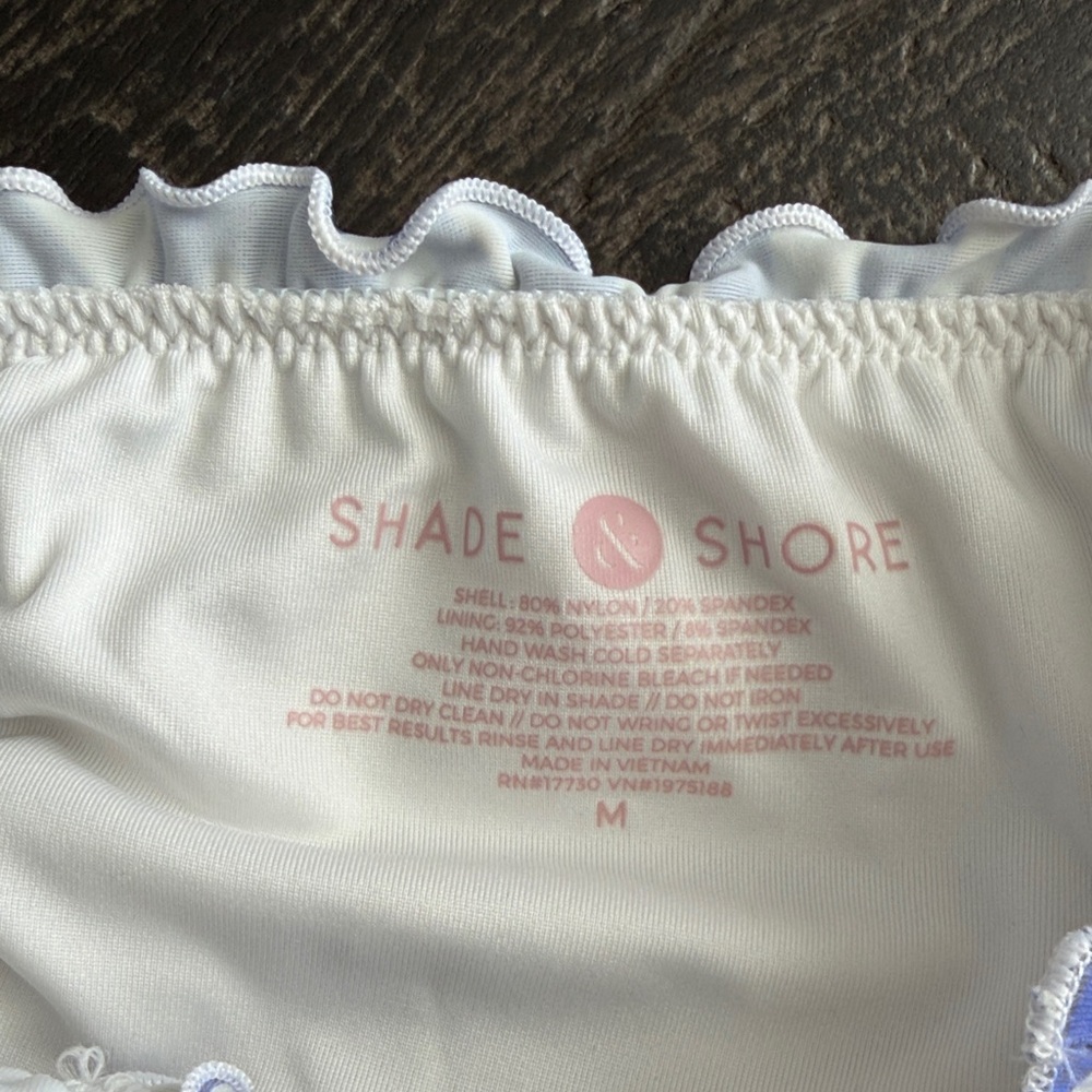 Shade & Shore White Ruffle Bikini Bottom - Picture 2 of 6